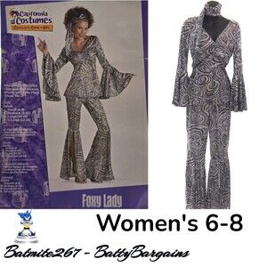 California Costumes Foxy Lady Disco Women's Halloween Costume Sz Small